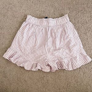 Hollister Purple Ultra High-Rise Ruffle Hem Shorts